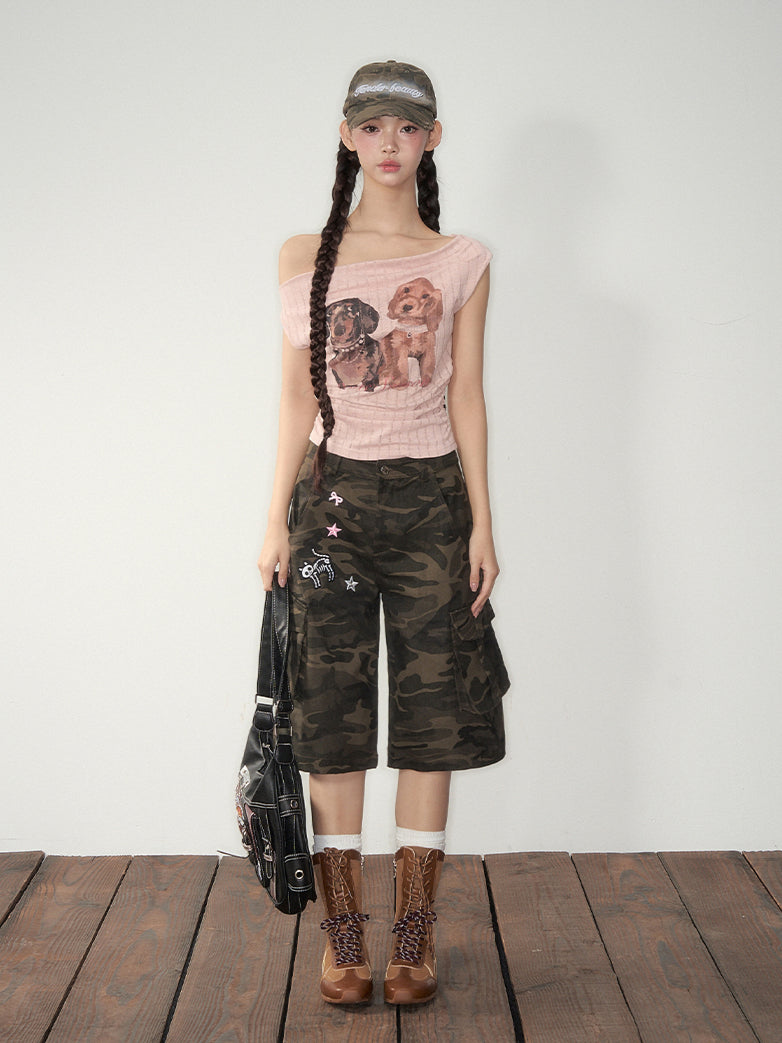 Camo Cargo Shorts - CHINASQUAD