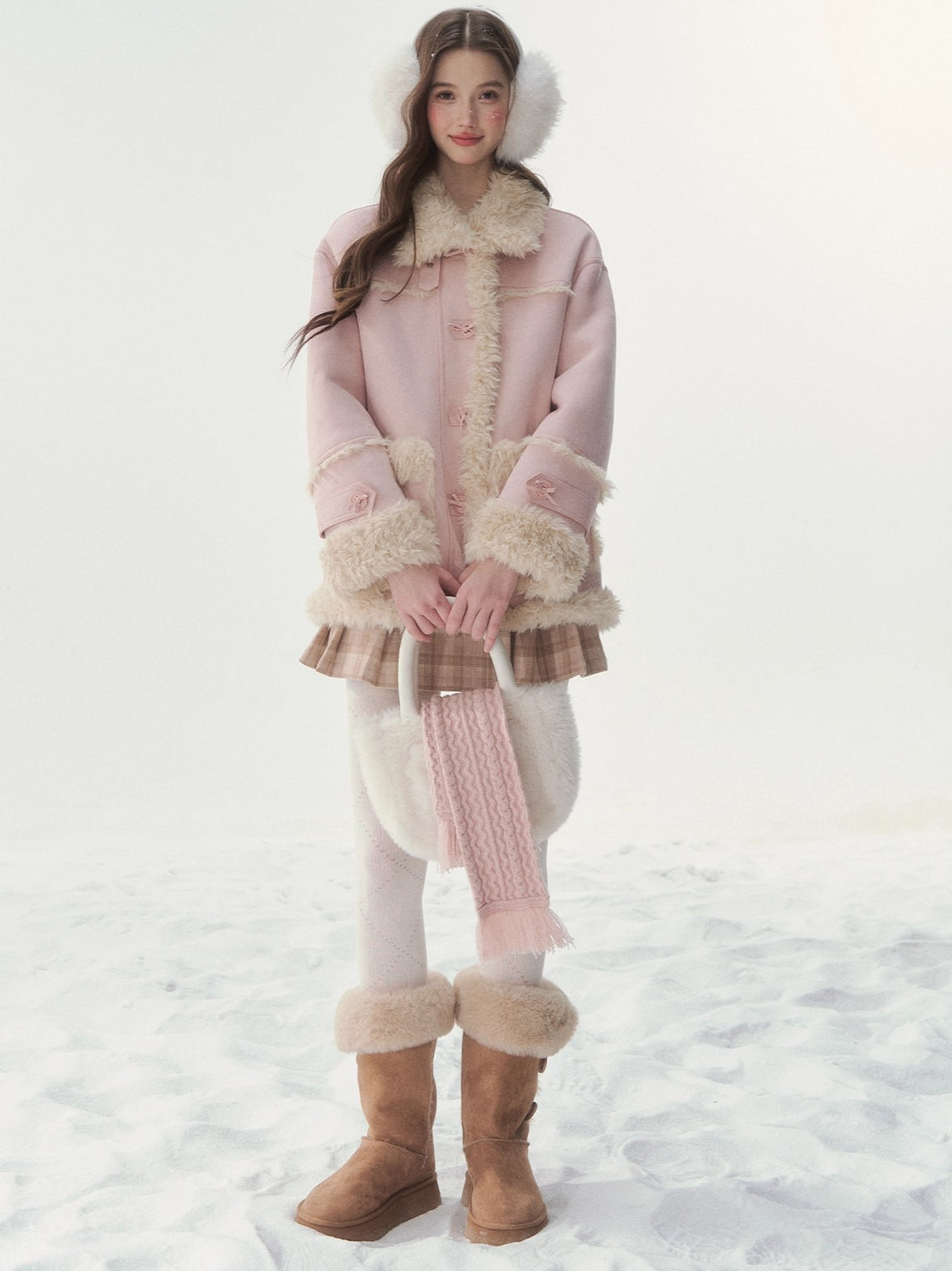 Reversible Faux Shearling Winter Jacket