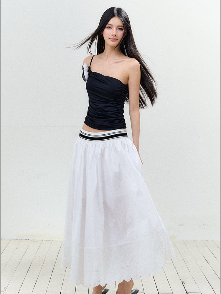 Striped Waistline Tutu Skirt - CHINASQUAD