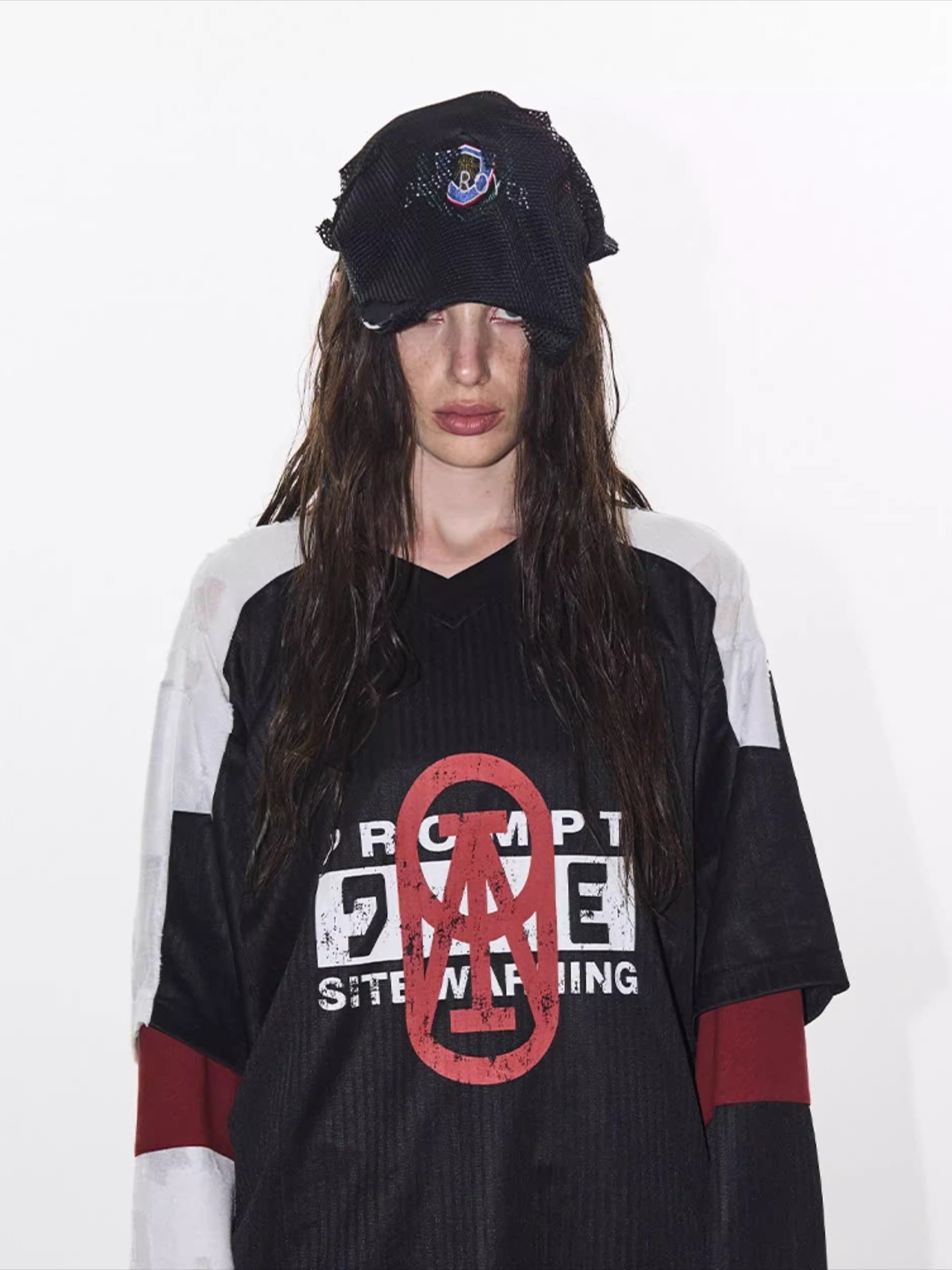 EXITMODE Textured Layered Sports Jersey Tee