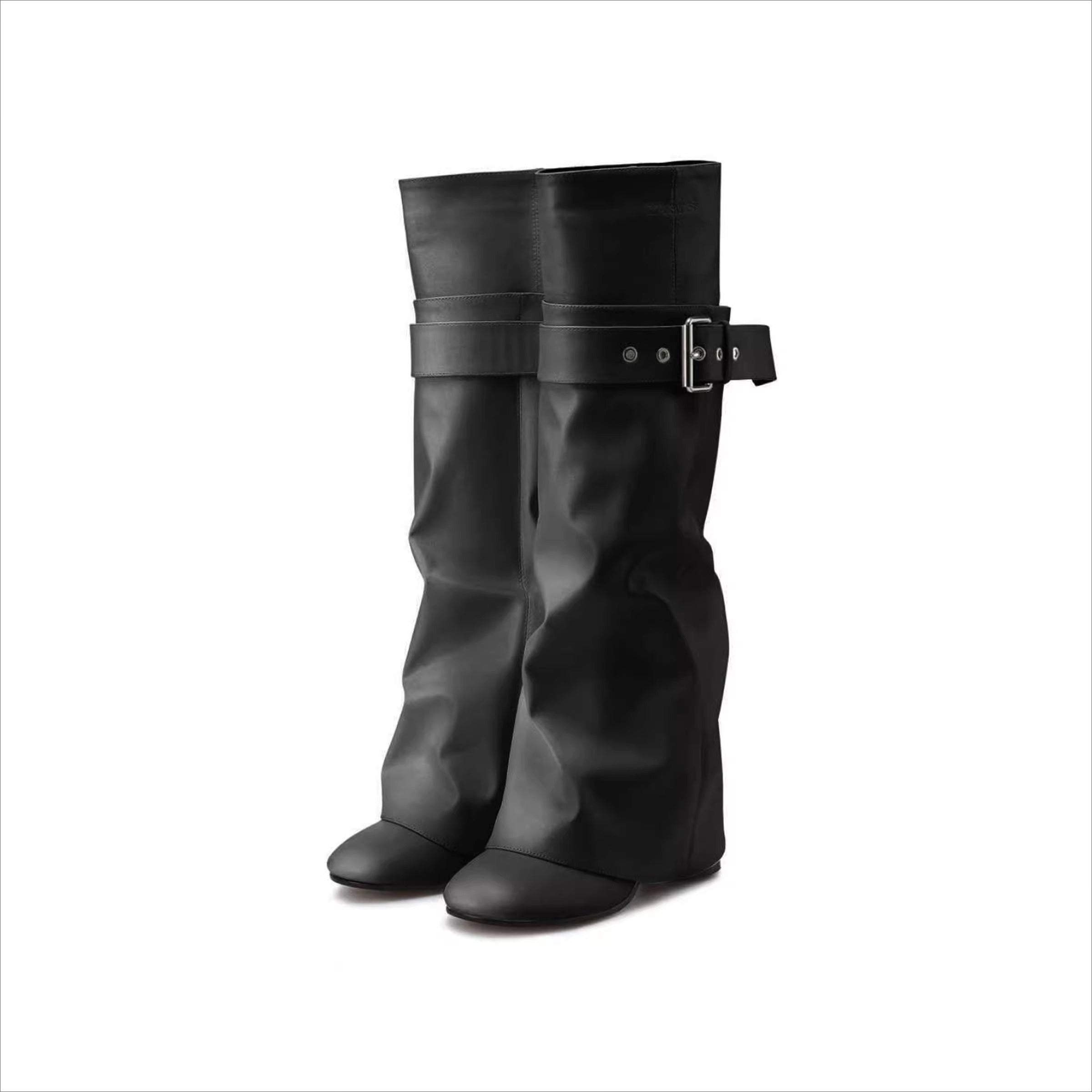 Detachable Leg Convertible Slouch-to-Straight Boots
