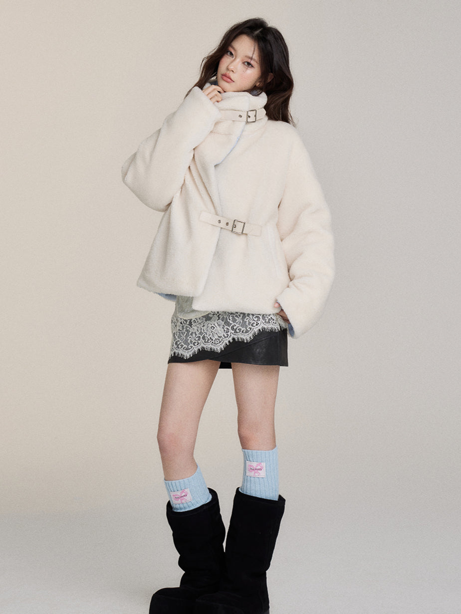 Reversible Shearling Down Jacket - CHINASQUAD