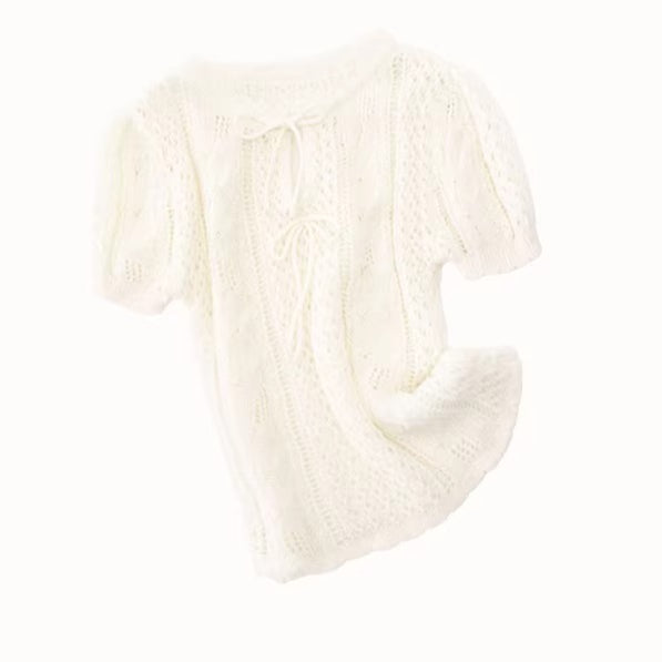 Soft Kitten Mohair Wool Knit Top