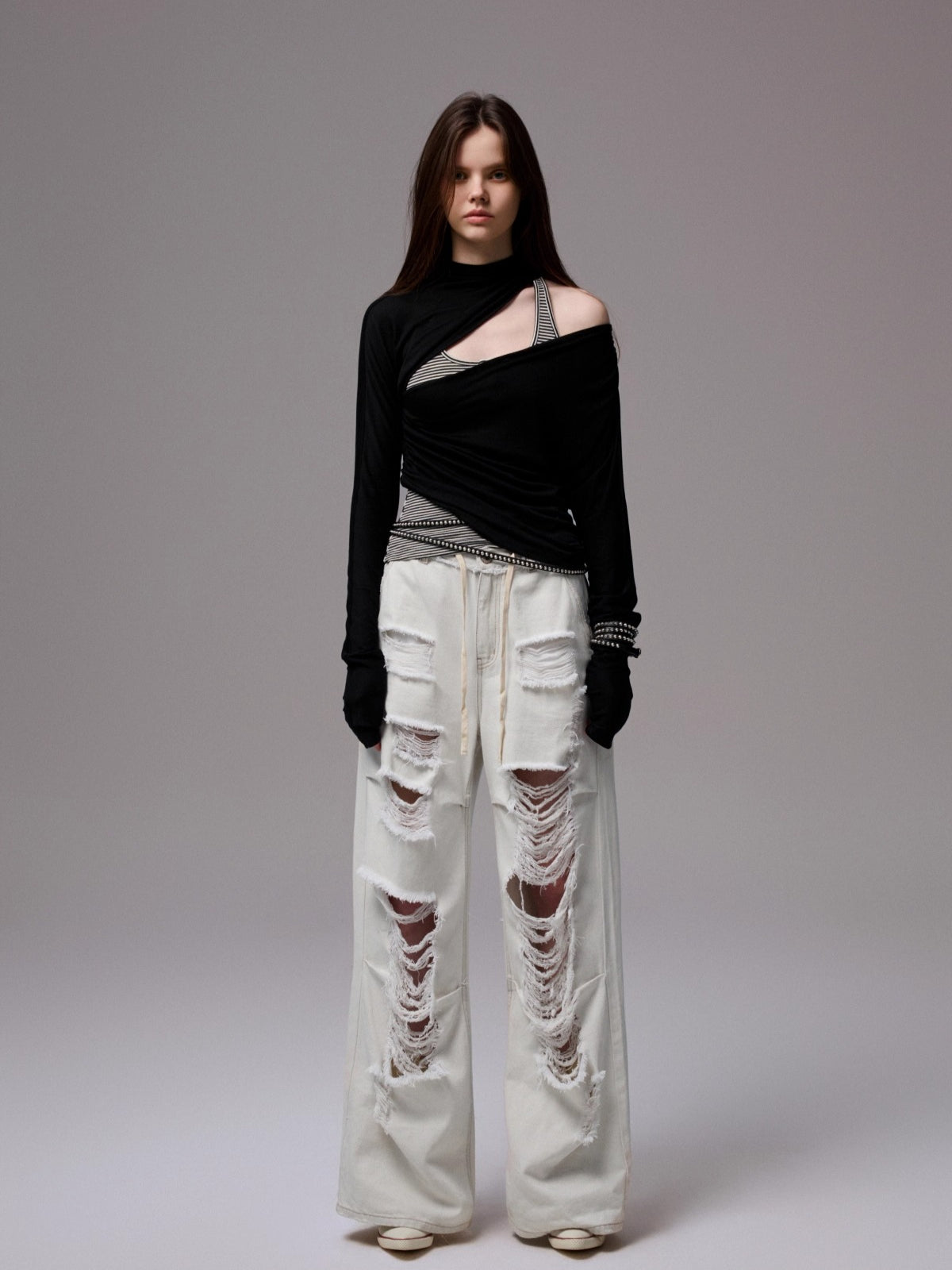 Tencel Wool Ruched T-Shirt - CHINASQUAD