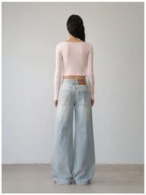 Lace Trim Vintage Jeans - CHINASQUAD