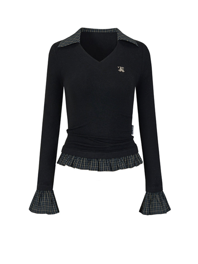 Faux Two-Piece Base Layer Long-Sleeve T-Shirt - CHINASQUAD