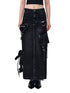 Zipper Utility Denim Skirt - CHINASQUAD