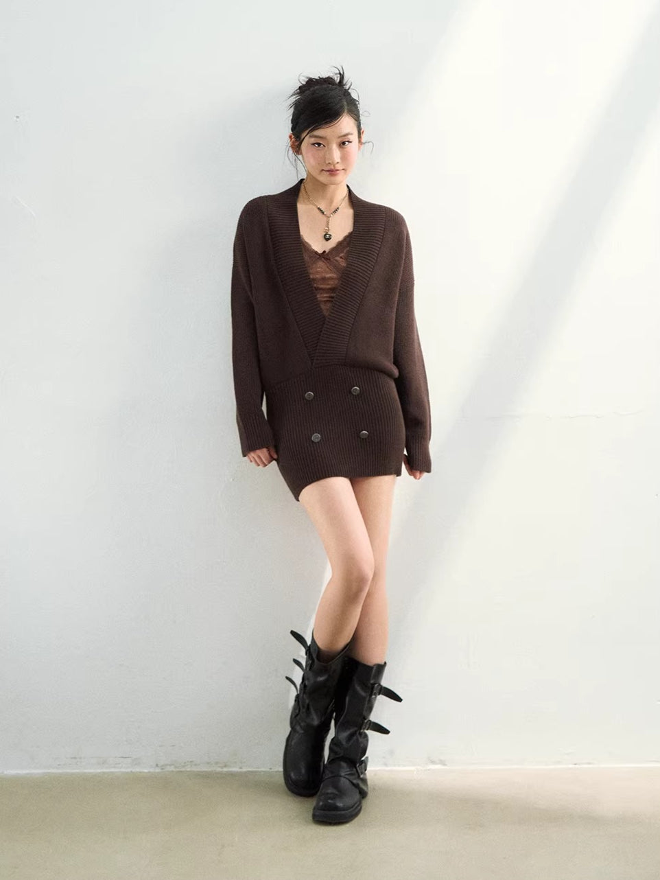 Heavyweight Knit Sweater Dress