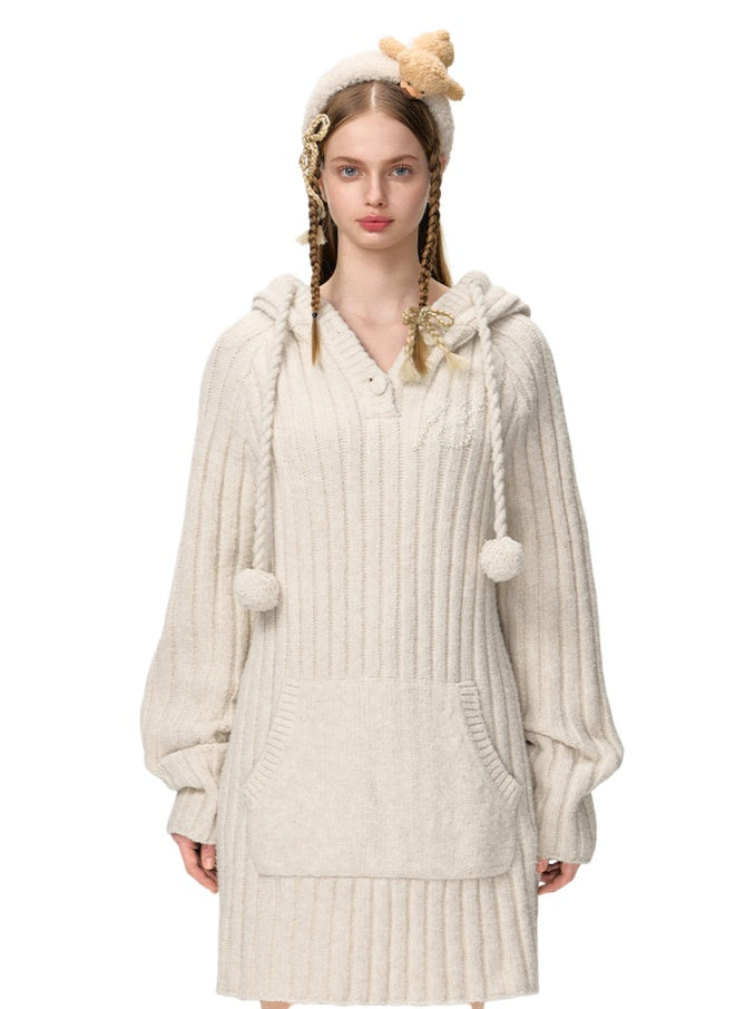 Apricot & Black Thick Stripe Sweater - CHINASQUAD