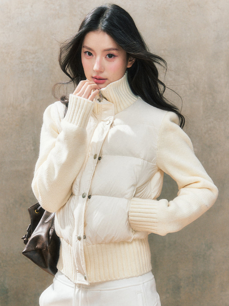 Knitted Down Short Jacket - CHINASQUAD