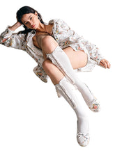 Floral Print Canvas Ballet Shoes - CHINASQUAD