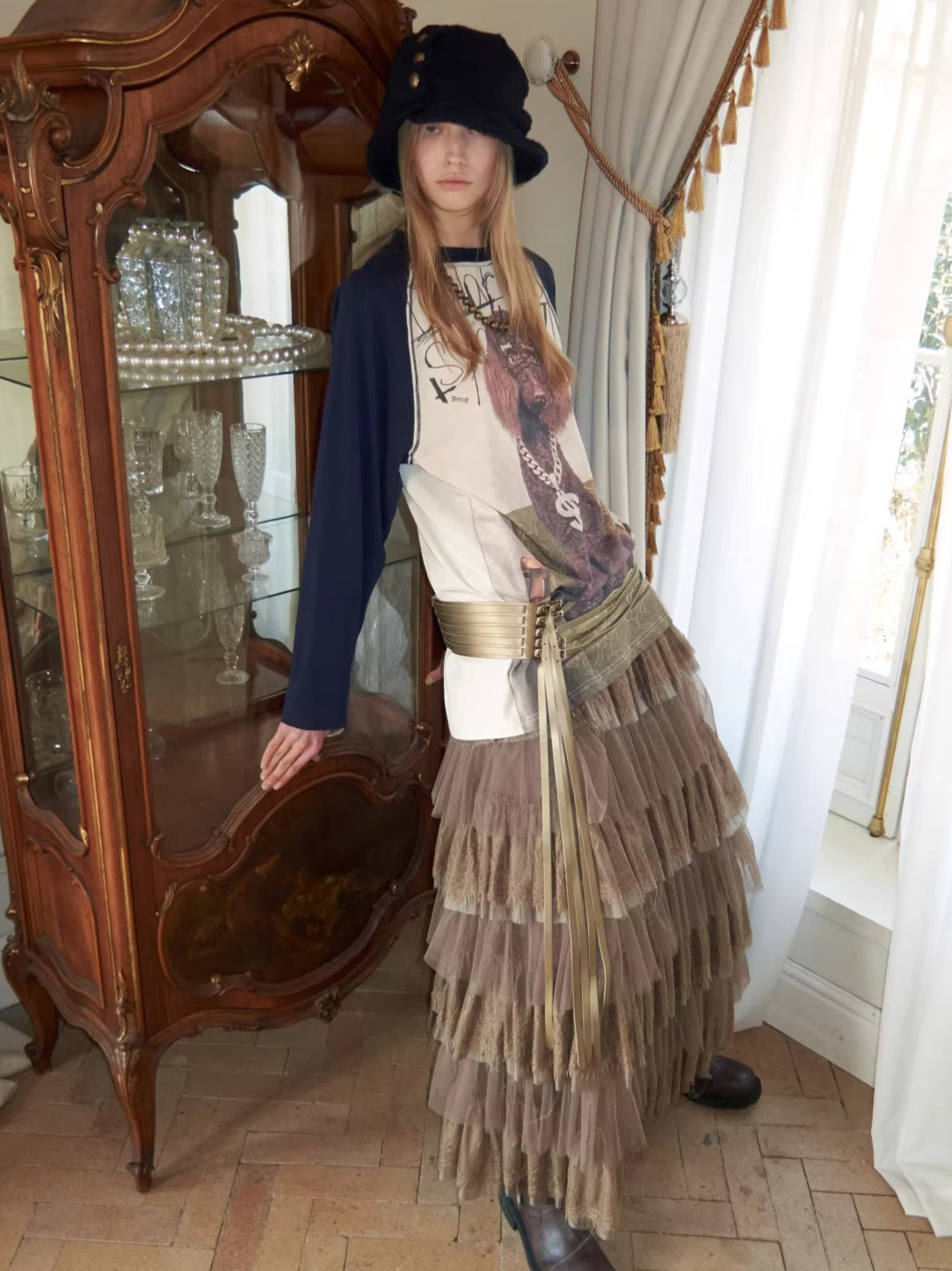 Crystal Graphic Long-Sleeve T-Shirt