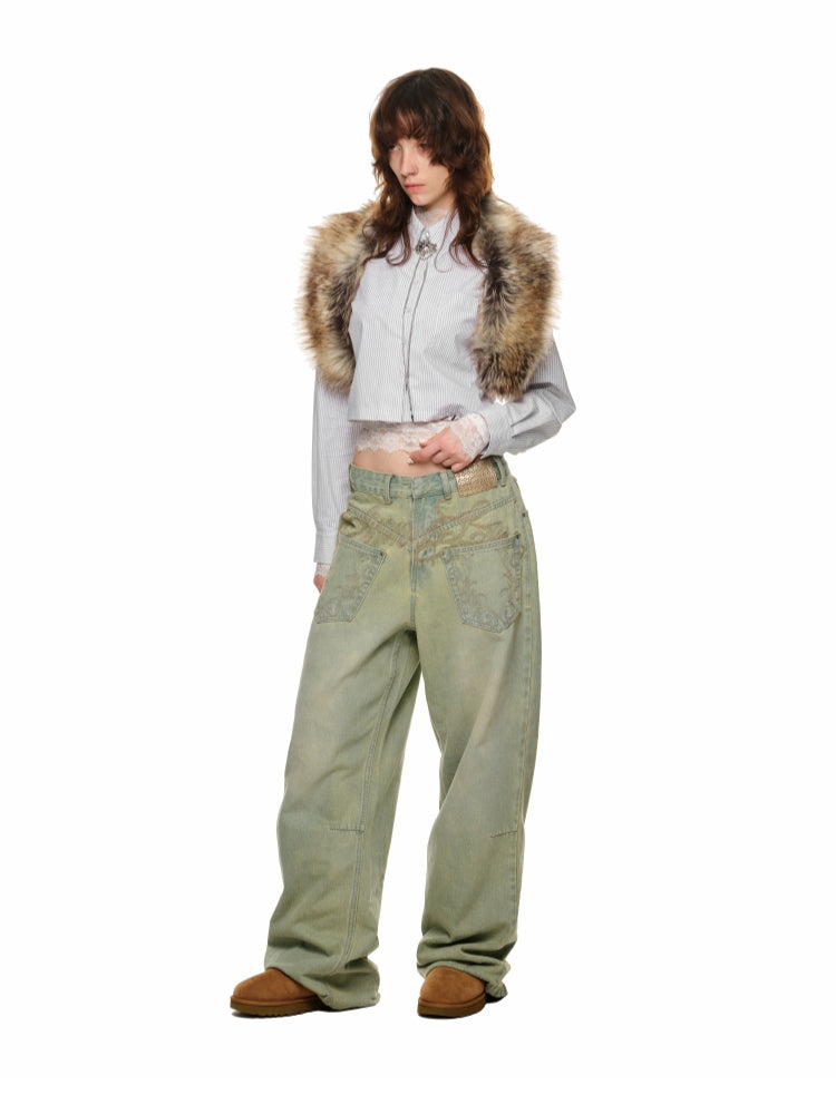 Winter Fur Collar Shawl - CHINASQUAD