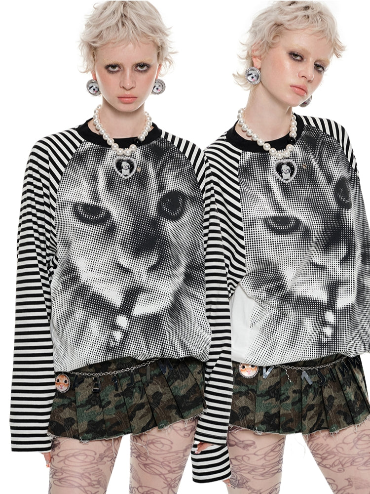 Atchwork Camouflage Pleated Skirt - CHINASQUAD