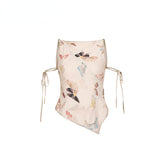 Butterfly Print Tank Top & Skirt Set - CHINASQUAD