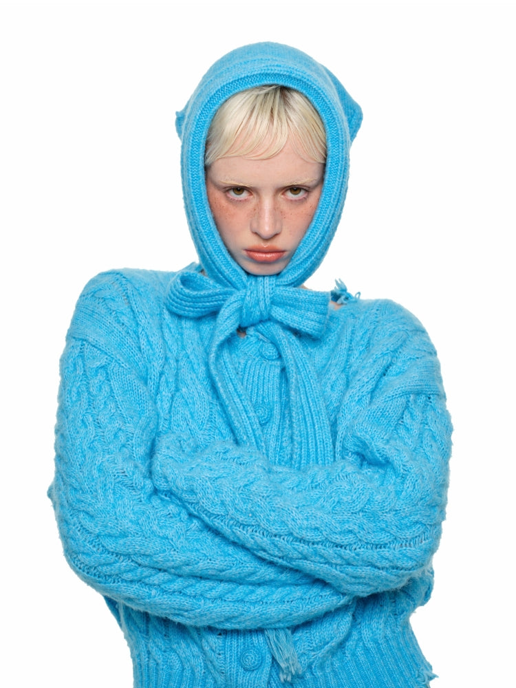 Cable Knit Cardigan & Skirt Set - CHINASQUAD