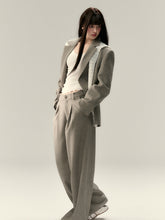 Rivet Oversized Thickened Wool Blazer - CHINASQUAD
