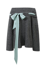 One-Shoulder Bow Tie Knitted Top - CHINASQUAD