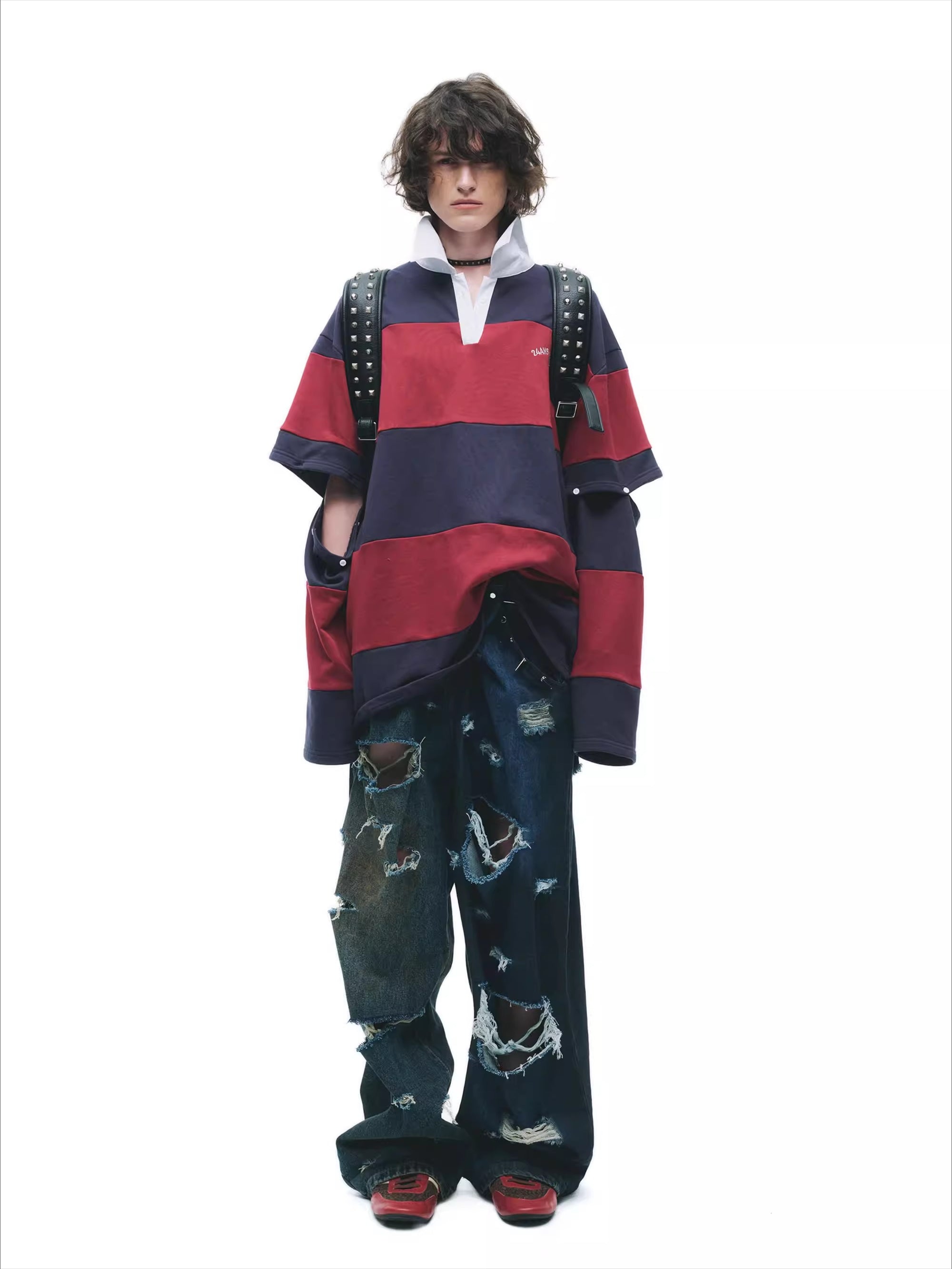 Detachable Patchwork Oversized T-Shirt