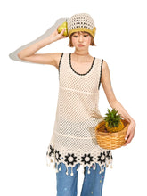 Lace Hollow Out Sleeveless Mini Dress - CHINASQUAD