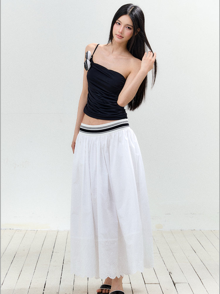 Rose Off-Shoulder Strapless Vest - CHINASQUAD