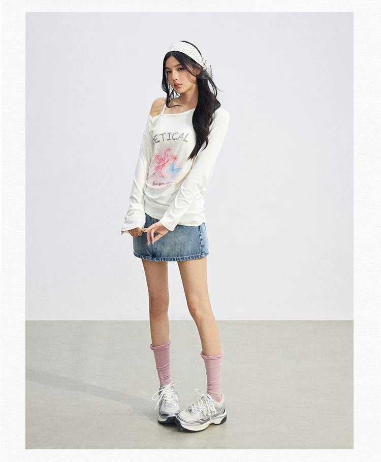 Soft Drape Floral Sun Protection Long Sleeve Top