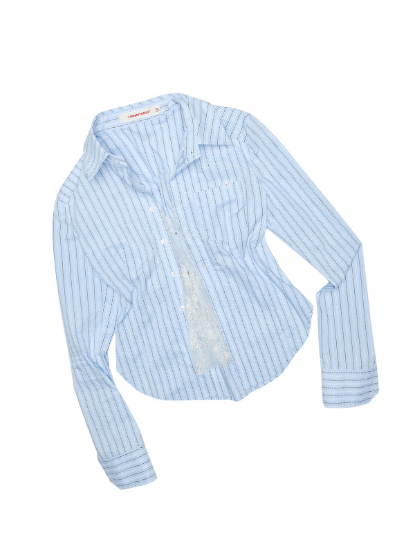 Faux Two-Piece Buttoned Slim Fit Shirt & Skirt Set - CHINASQUAD