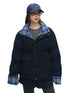 Color-block Plaid Spliced Cotton Jacket - CHINASQUAD