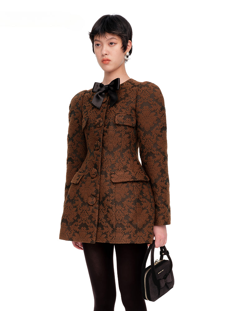 Wool Blend Belted Jacket - CHINASQUAD