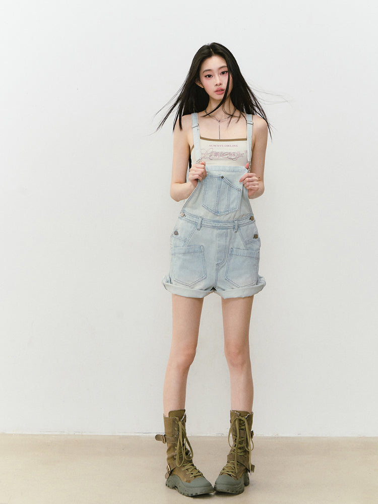 Color-Block Letter Print Camisole - CHINASQUAD