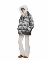 Silver Satin Oversized Down - CHINASQUAD