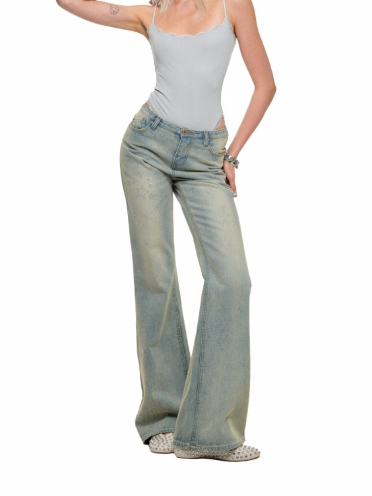 Light Blue Flared Jeans - CHINASQUAD