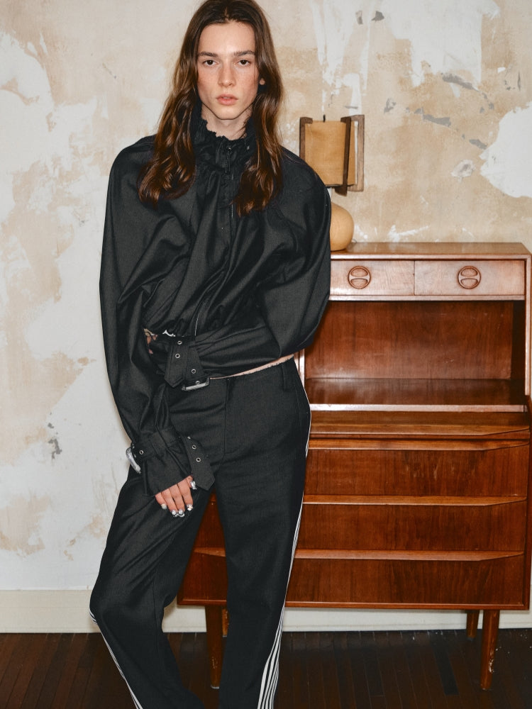 Cropped Balloon Bomber Jacket - CHINASQUAD