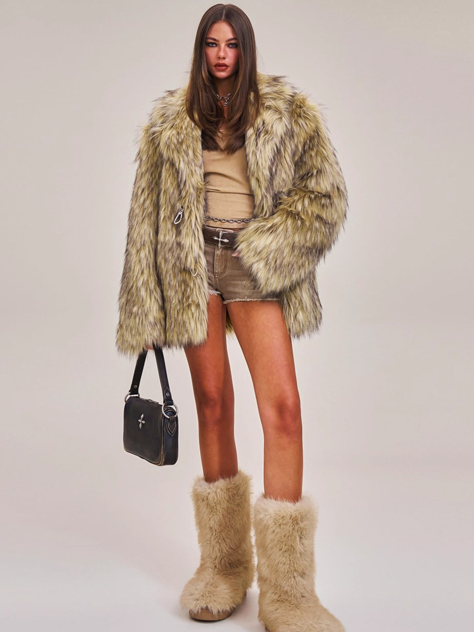 Cross Relic Wilderness Hunter Faux Fur Jacket