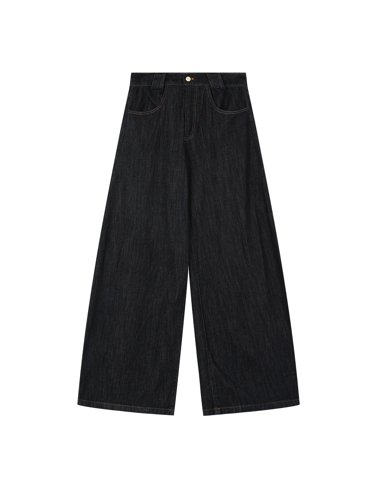 Blue Loose Wide-Leg Jeans - CHINASQUAD