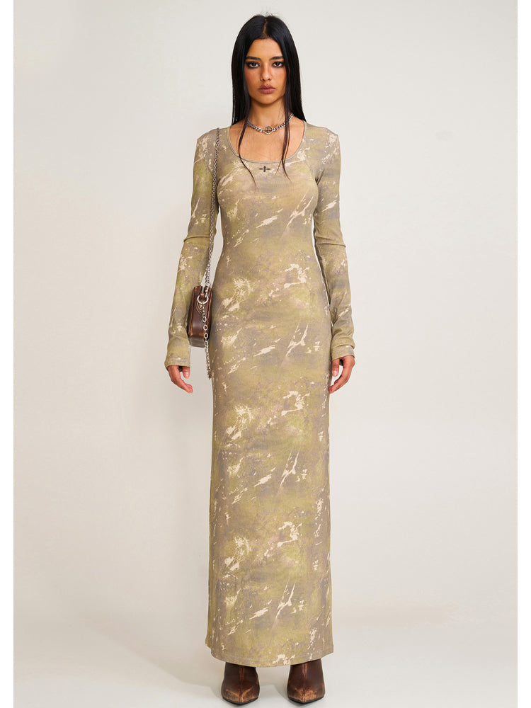 Vintage Hurricane Silk Fade Body Dress Hurricane Camouflage - CHINASQUAD