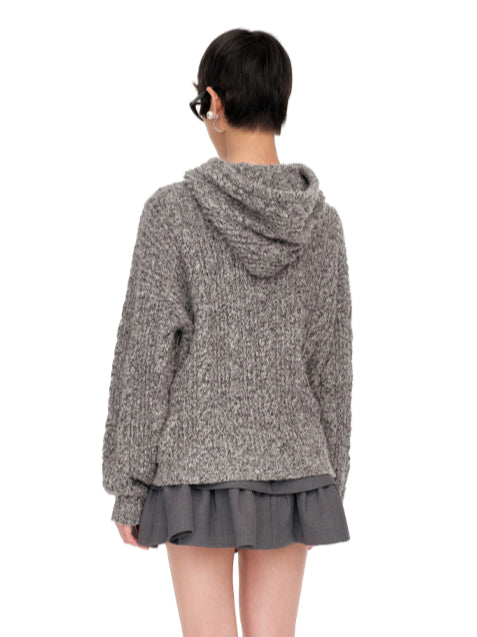 Bow-Tie Hooded Knit Hoodies - CHINASQUAD