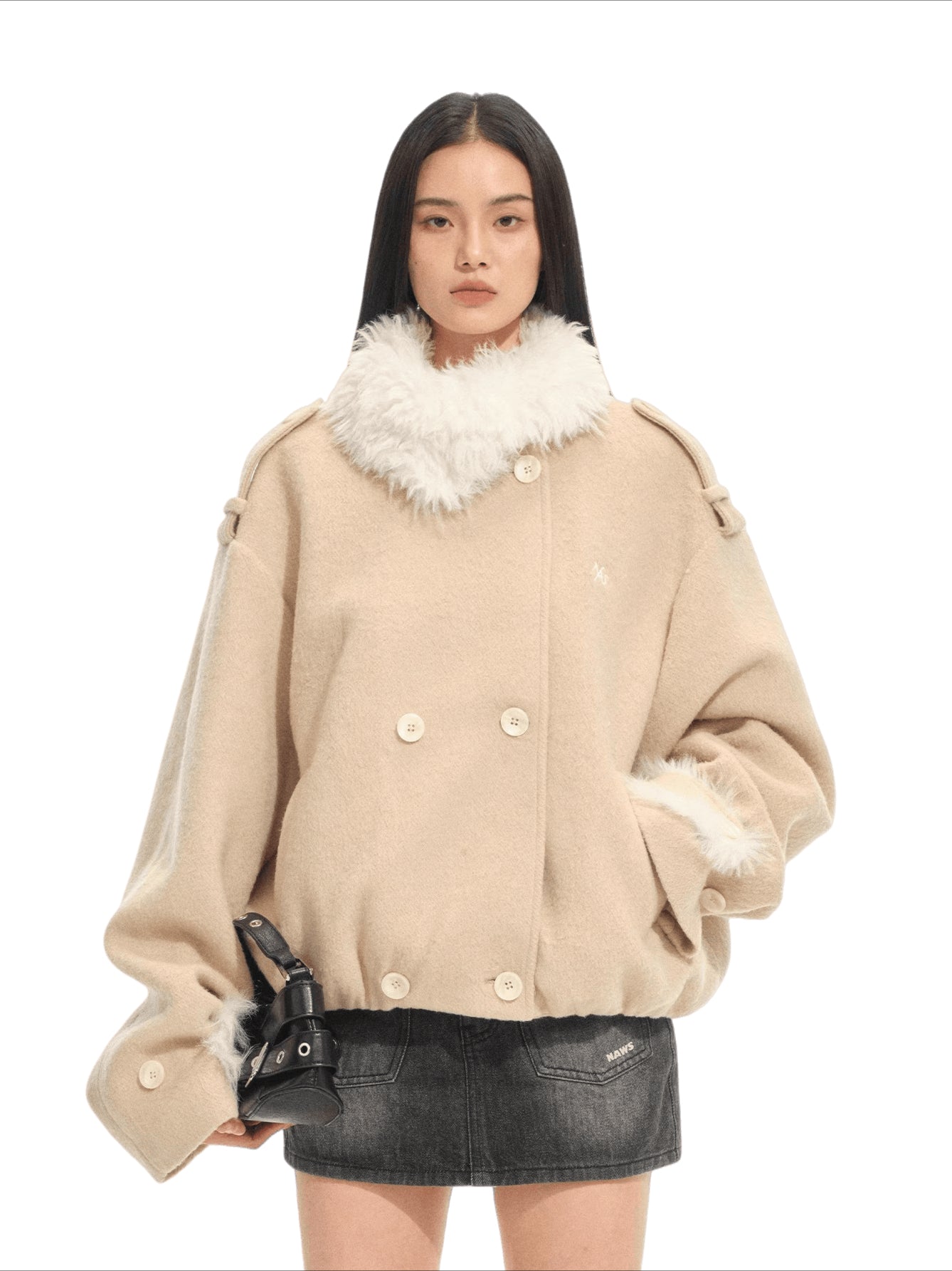 Polar Sculpted Wool-Blend Jacket