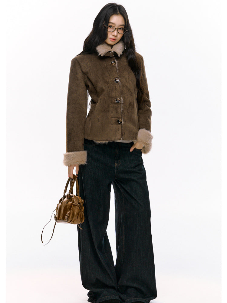 Slim-Fit Furry Jacket - CHINASQUAD