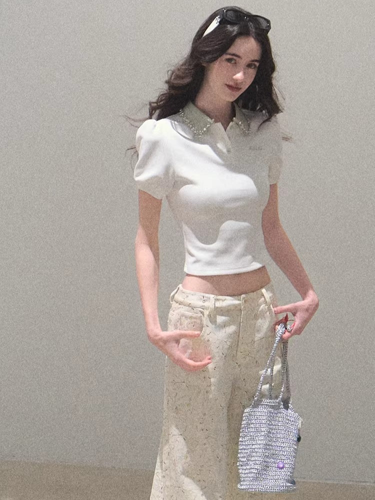 Pure Cotton Graphic Print Relaxed Pants