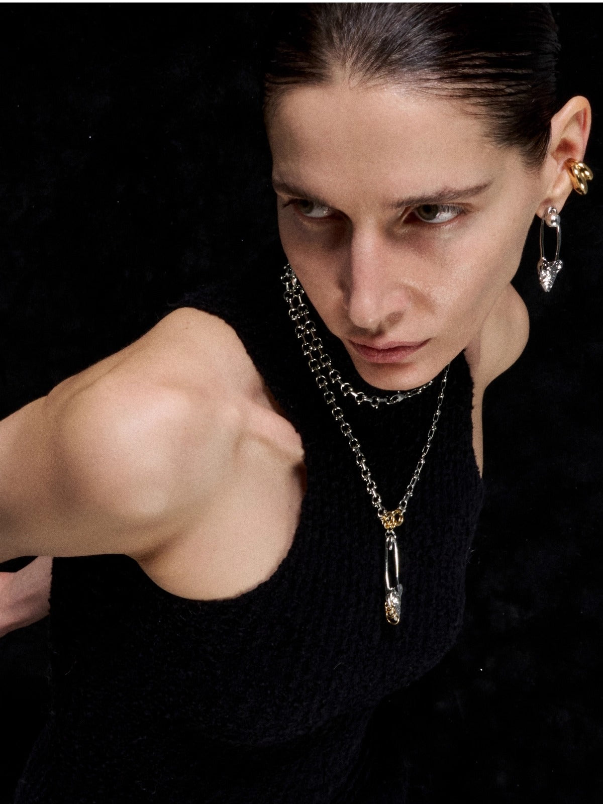 Paperclip Herringbone Necklace