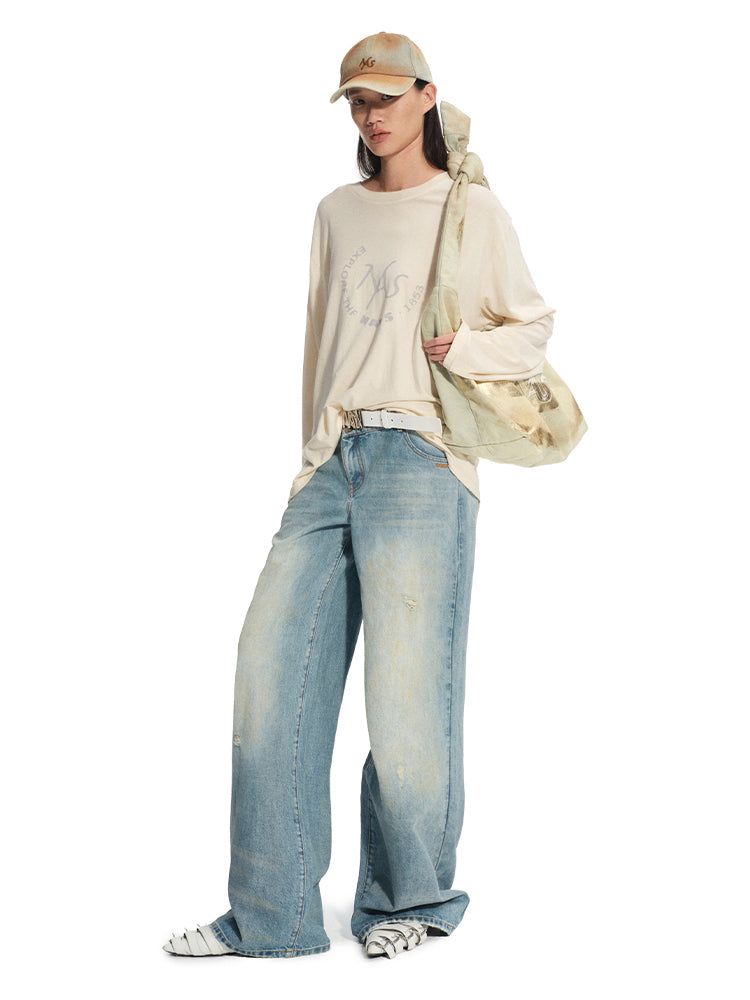 Vintage Washed Casual Loose T-Shirt - CHINASQUAD