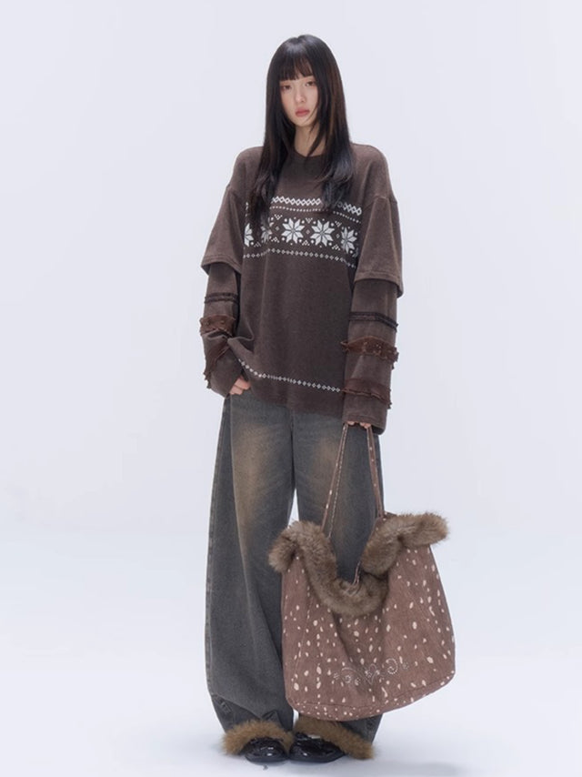 Crystal-Embellished Large Tote Bag