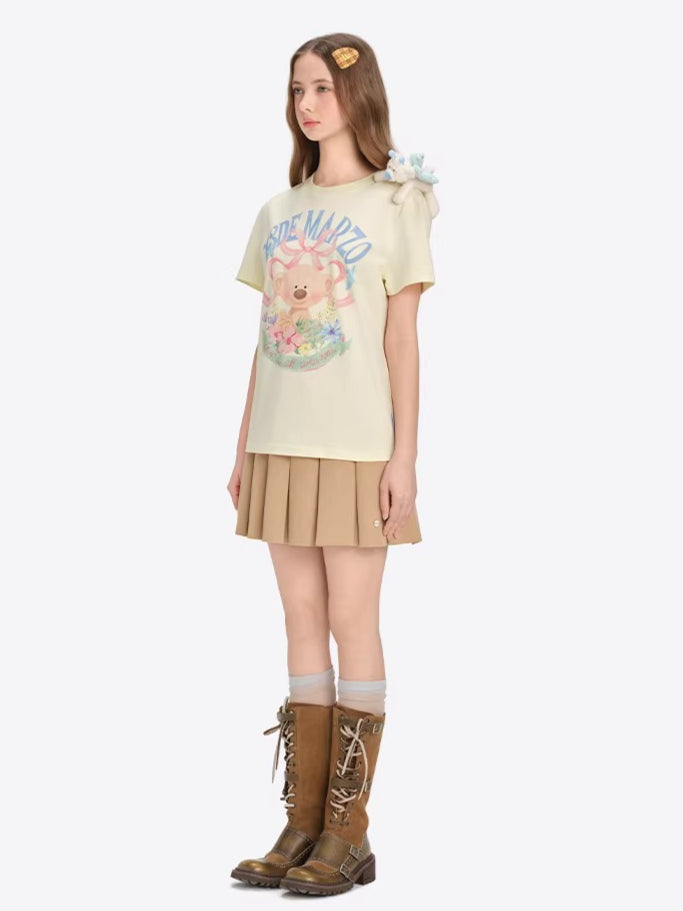 Floral Illustration Cotton Tee