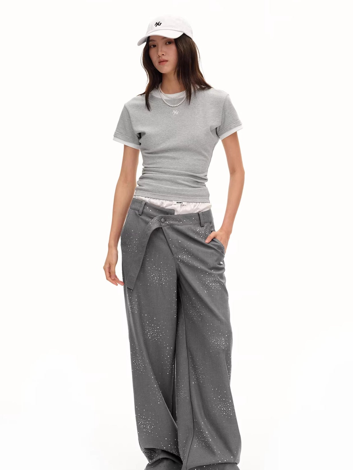 Classic Crest Layered Contrast Tee