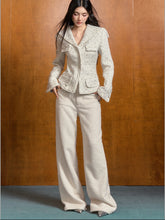 Tweed High-Waist Casual Pants - CHINASQUAD