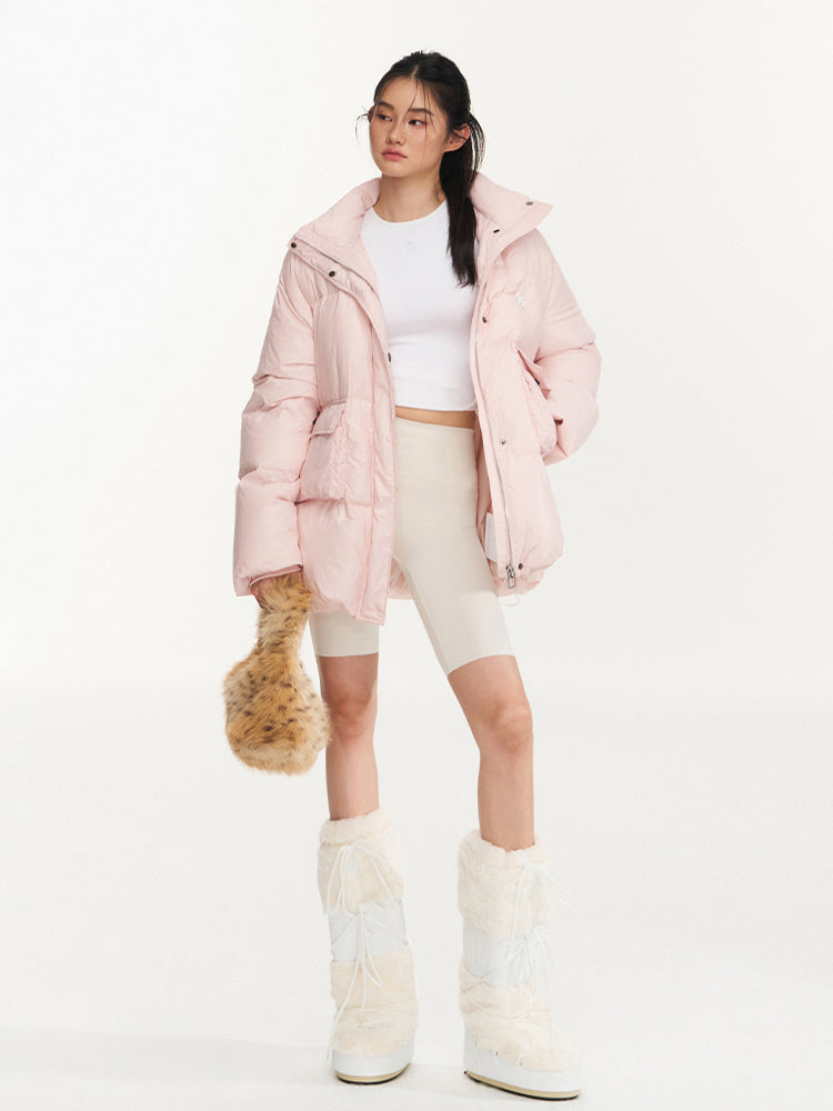 White Duck Down Hooded Jacket - CHINASQUAD