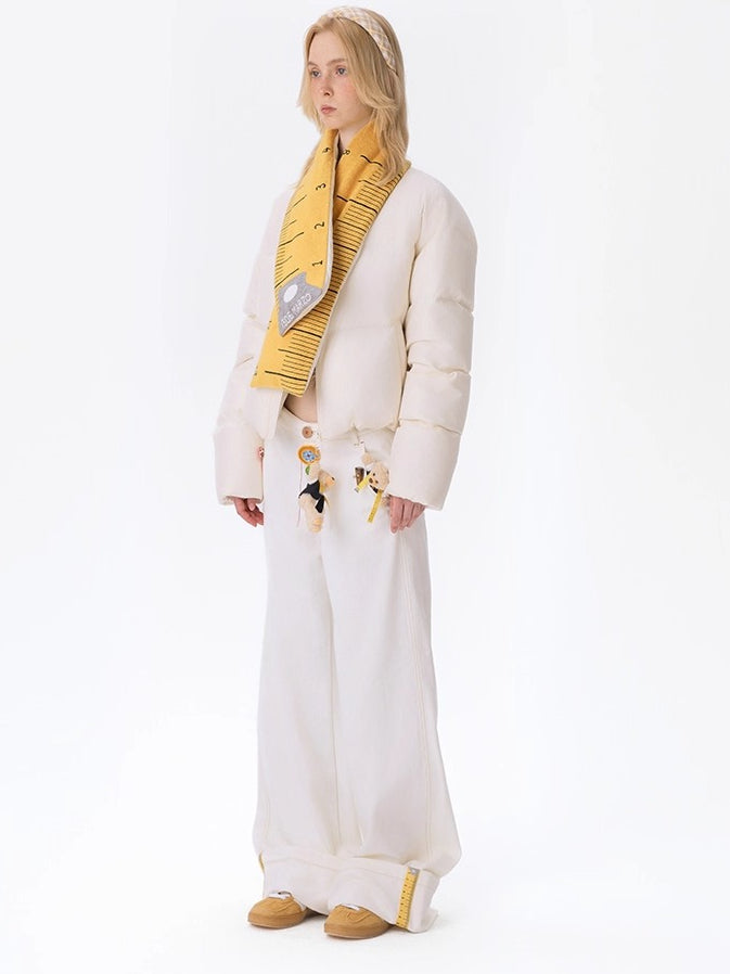 Tailor Bear Unisex Wide-Leg Denim Trousers