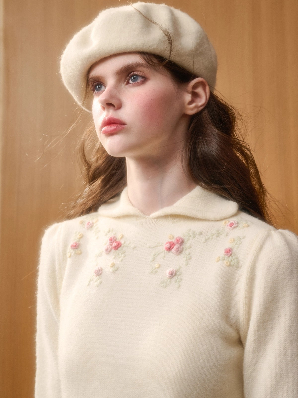 The Gift Hand-Embroidered Wool Sweater