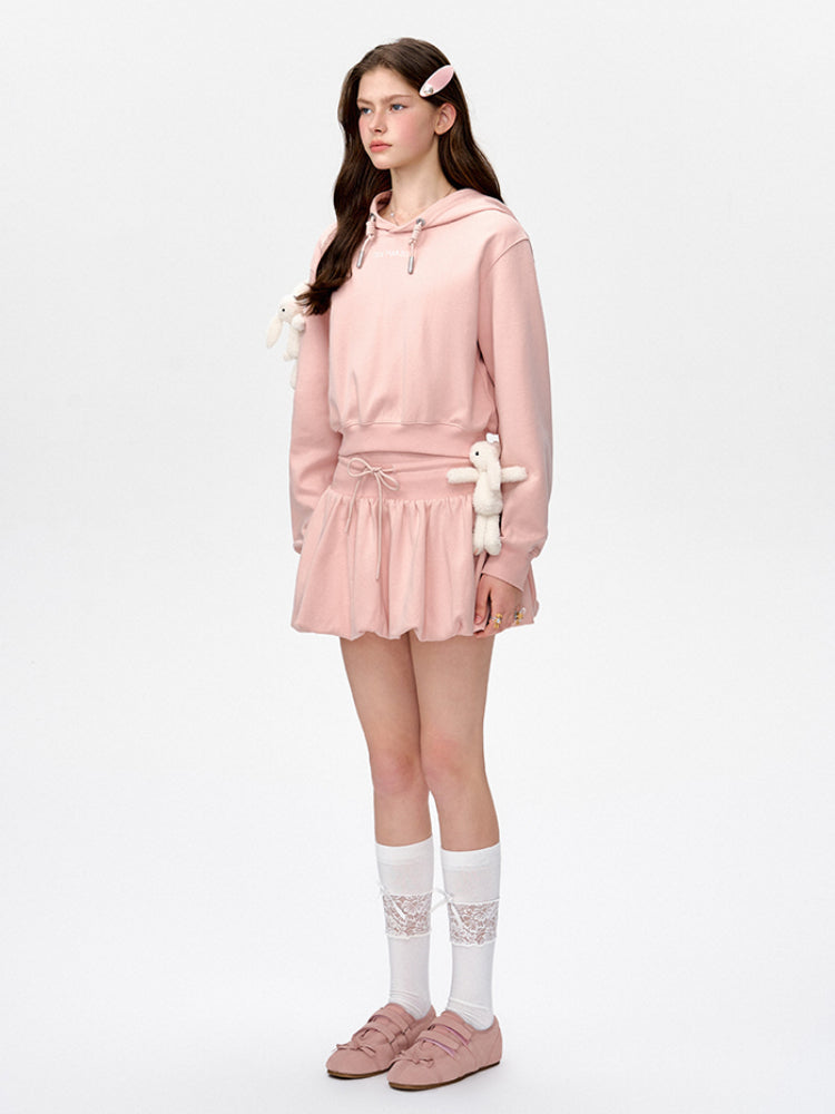 Embroidered Cropped Hoodie - CHINASQUAD